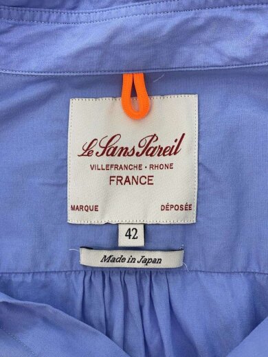 商品画像：長袖シャツ/42/コットン/BLU/無地/TLS-LSP-000003 3