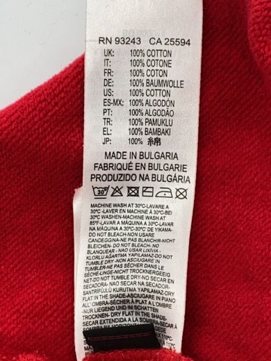 商品画像：スウェット/XXL/コットン/RED 5