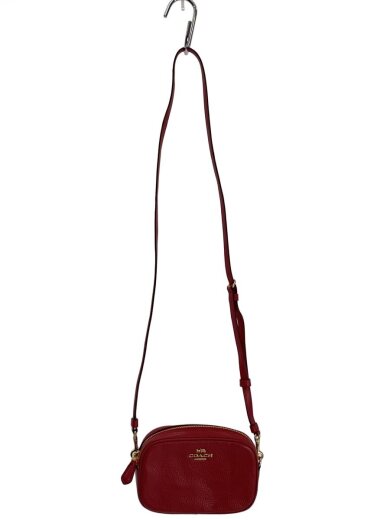 商品画像：ショルダーバッグ/レザー/RED/無地/f34805 1