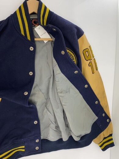 商品画像：CHUD SPORTS/スタジャン/L/--/NVY/KANDA TOKYO/アメフトワッペン/袖レザー 3