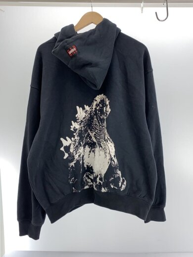 商品画像：ジップパーカー/L/コットン/BLK/プリント 2