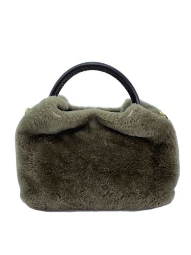 商品画像：ハンドバッグ/--/KHK/無地/MOUTON ROUNDワンハンドルバッグ 1