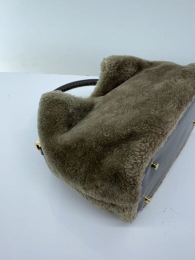 商品画像：ハンドバッグ/--/KHK/無地/MOUTON ROUNDワンハンドルバッグ 5