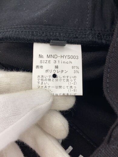 商品画像：ボトム/31/コットン/BLK/MND-HYS003 5