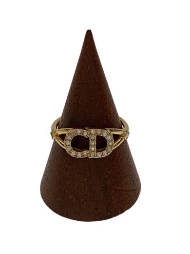 商品画像：CDロゴ/リング/--/9号/GLD/レディース/石取れ有 1