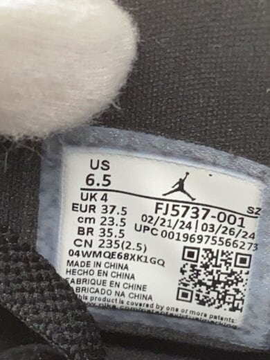 商品画像：AIR JORDAN 1_エア ジョーダン 1/23.5cm/BLK 5