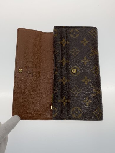 商品画像：1)ポルト・フォイユ・サラ_モノグラム・キャンバス/PVC/BRW/メンズ 4