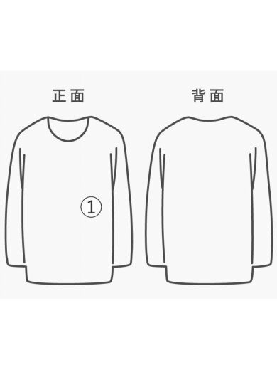 商品画像：長袖Tシャツ/--/コットン/WHT/broots23f17 7