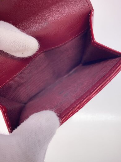 商品画像：Lady Dior/Lotus/レディディオール/ロータスウォレット/3つ折り財布/パテント/RED// 5