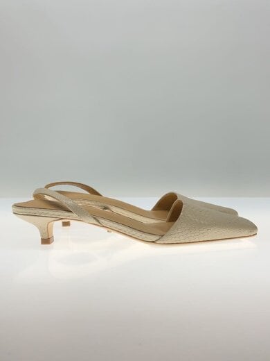 商品画像：TONY BIANCO/スネーク型押しスリングバックパンプス/スクエアトゥ/US6/CRM/牛革// 2