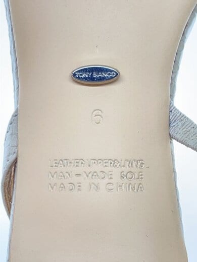 商品画像：TONY BIANCO/スネーク型押しスリングバックパンプス/スクエアトゥ/US6/CRM/牛革// 7