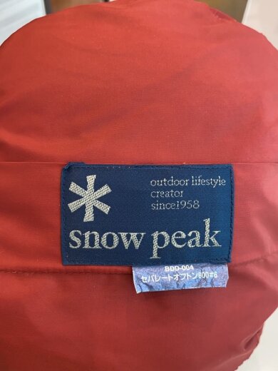 商品画像：BDD-004 シュラフ/レッド/BDD-004/ snow peak スノーピーク// 7
