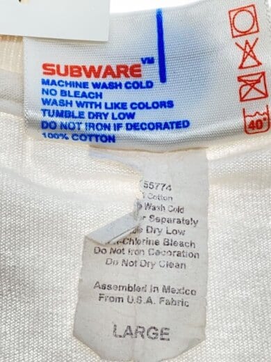 商品画像：Tシャツ/--/コットン/WHT// 3