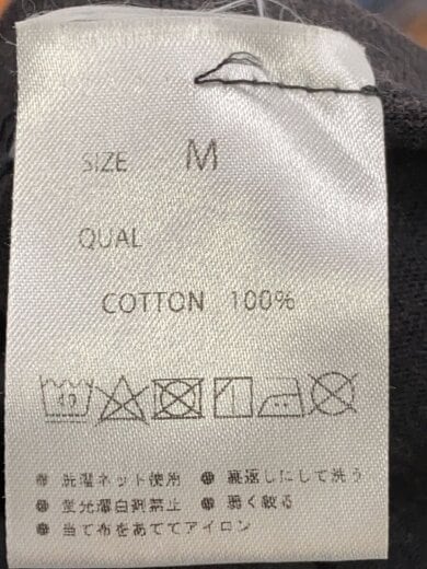 商品画像：Tシャツ/M/コットン/BLK// 4