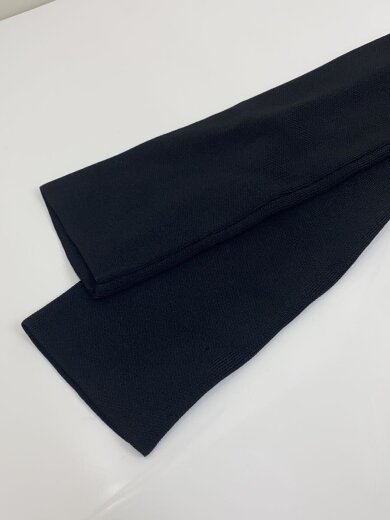 画像：anuans長袖ワンピース/1/レーヨン/BLK/無地/1525531084-06