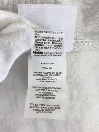 商品画像：ジップパーカー/L/コットン/GRY 4