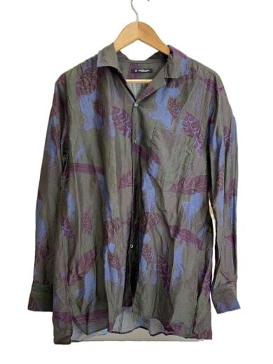 商品画像：OPEN COLLAR SHIRTS LEAF PRINT/2/コットン/GRY/総柄/MT6103-0604B// 1