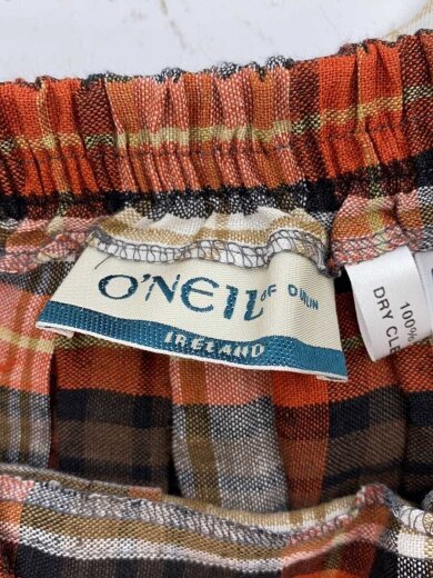 商品画像：ロングスカート/--/リネン/ORN/チェック 4