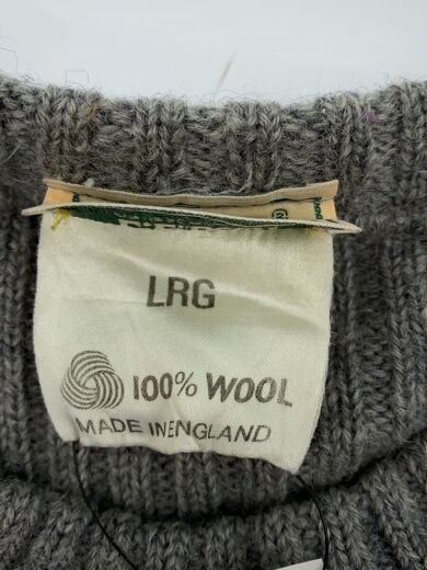 商品画像：イングランド製/クルーネックニット/ニット・セーター(厚手)/L/ウール/GRY 4