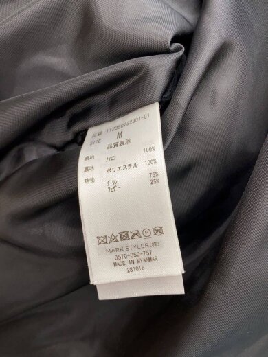 商品画像：ダウンジャケット/M/ナイロン/BLK/無地 5