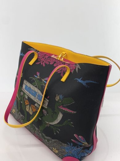 商品画像：BRACCIALINI/トートバッグ/--/BLK/総柄 2