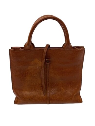 商品画像：ハンドバッグ/レザー/BRW/無地 1