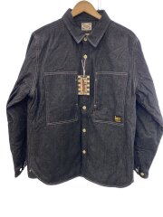 ATD QUILTING L/S SHIRT/ Gジャン/L/コットン/IDG