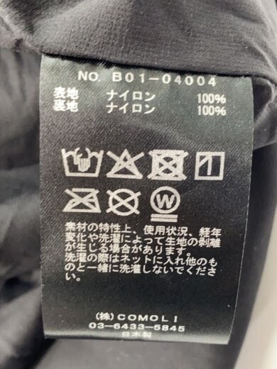 商品画像：25SS/レインコート/3/ナイロン/BLK/無地/B01-04004 4