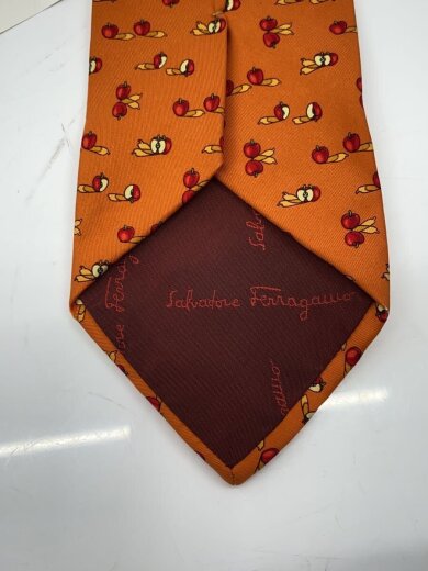 商品画像：ネクタイ/シルク/ORN/総柄/メンズ/リンゴ 3