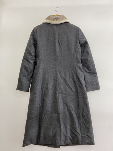 商品画像：ロングダウンジャケット/9/ウール/GRY/無地/12328-02529 2