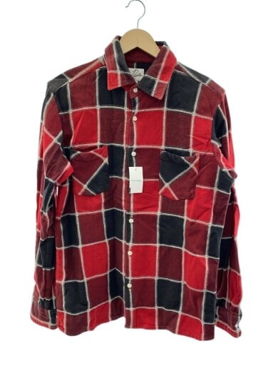 商品画像：ネルシャツ/L/コットン/RED/チェック/旧タグ/FLANNEL SHIRT/フランネル 1