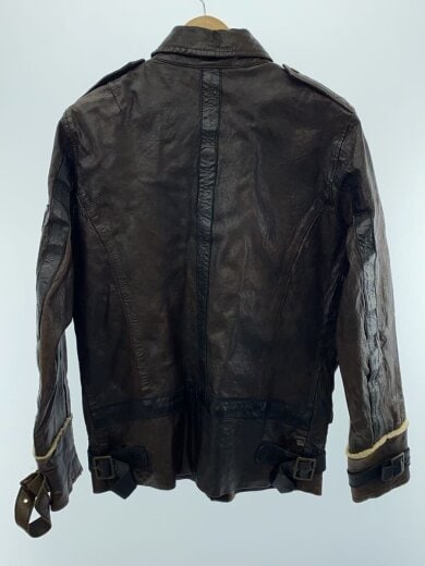 商品画像：00s/トラッカージャケット/袖ムートン/レザージャケット・ブルゾン/M/羊革/BRW 2