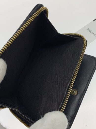 商品画像：コンパクトウォレット/2つ折り財布/レザー/BLK/レディース// 5