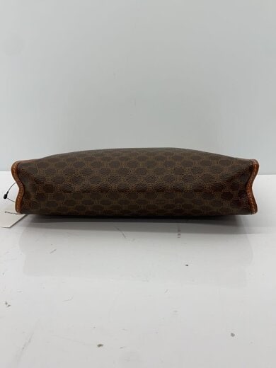 商品画像：オールドセリーヌ/セカンドバッグ/PVC/BRW/マカダム柄/M08/ヌメ革変色/内側汚れ有 4