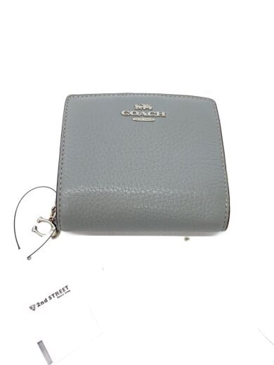 商品画像：2つ折り財布/レザー/GRY/レディース 1