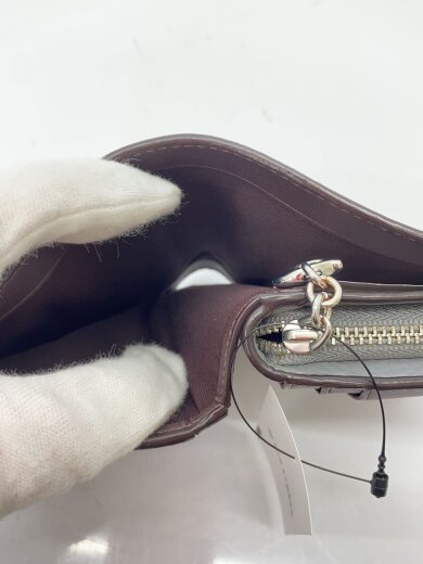 商品画像：2つ折り財布/レザー/GRY/レディース 6