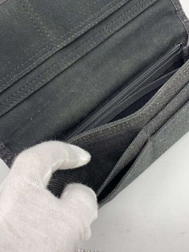 商品画像：長財布/キャンバス/BLK/無地/メンズ 6