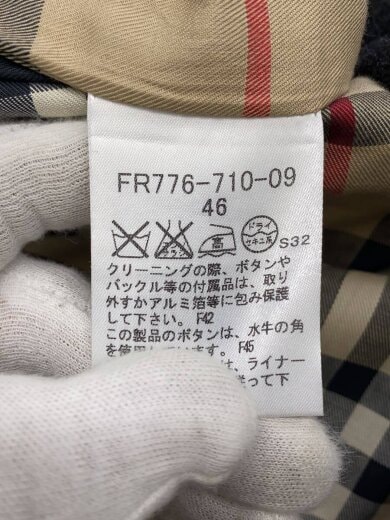 商品画像：トレンチコート/ライナー付/46/コットン/BLK/無地/FR776-710-09 4