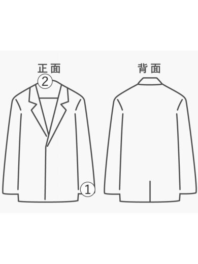 商品画像：シングルジャケット/50/--/GRY/無地/IT0121272228// 9