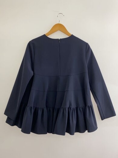 商品画像：長袖ブラウス/38/ポリエステル/NVY/無地/YR2021-094AW-3 2
