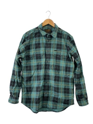 商品画像：ネルシャツ/M/コットン/GRN/チェック/8045-45-10008 1