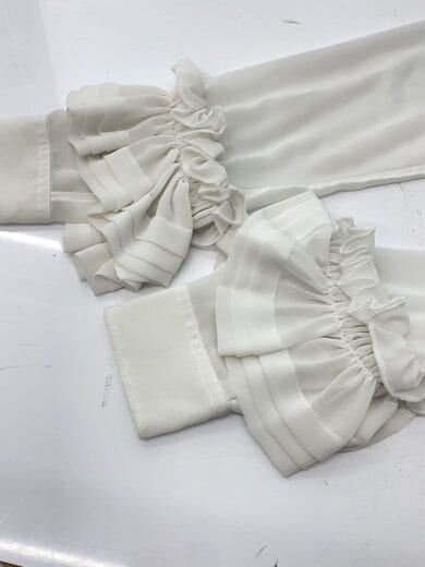 商品画像：長袖シャツ/36/ポリエステル/WHT/無地 6