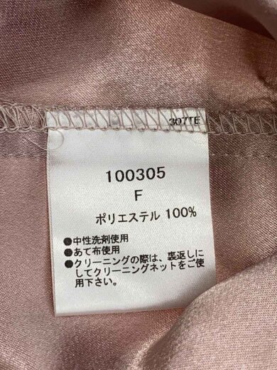 商品画像：総レーズ/長袖ワンピース/FREE/ナイロン/PNK/総柄/100305 5