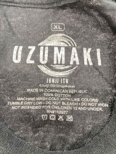 商品画像：UZUMAKI/Tシャツ/XL/コットン/BLK// 3