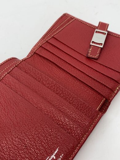 商品画像：2つ折り財布/--/RED/無地/レディース// 6