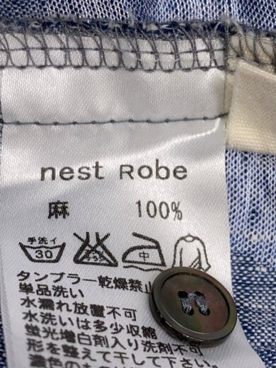 商品画像：シャツワンピース/--/ヘンプ/BLU/01152-1207 4