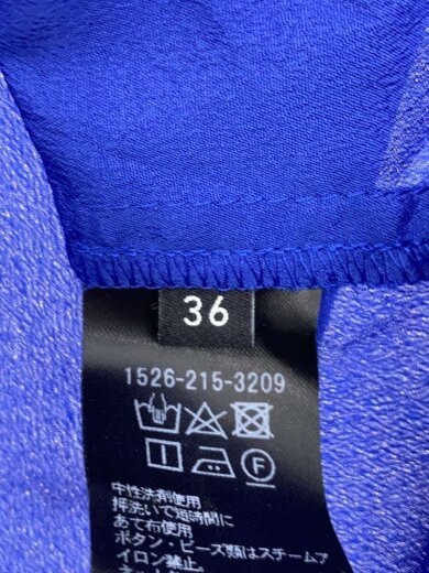 商品画像：長袖ワンピース/36/ポリエステル/BLU/無地/1526-215-3209 4