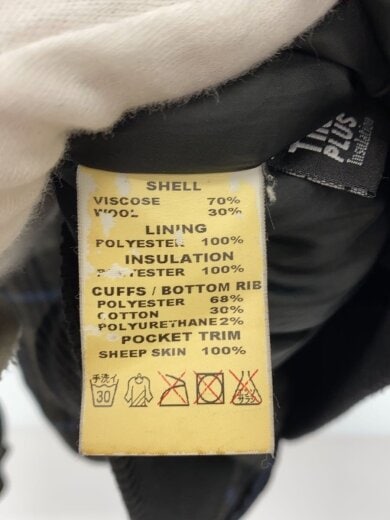 商品画像：スカジャン/M/ウール/BLK/チェック 4