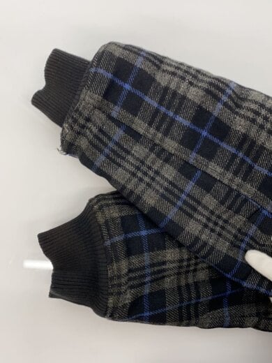 商品画像：スカジャン/M/ウール/BLK/チェック 5