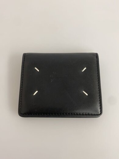 商品画像：2つ折り財布/レザー/BLK/無地/メンズ 2